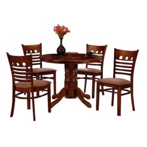 Comedor 4 sillas madera mod. HV3171
